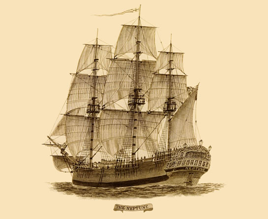 Neptune, XIX-wieczny statek skazańców, który przywiózł więźniów do Australii