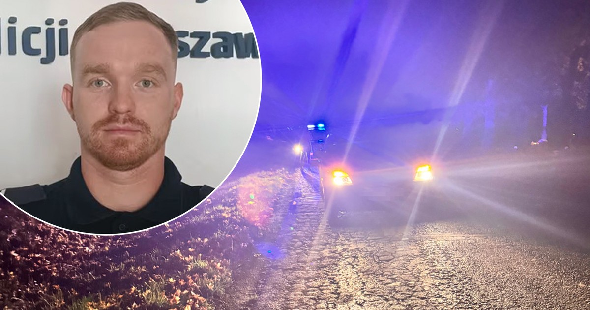 Leżał na środku nieoświetlonej ulicy. Policjant z Warszawy uratował mu życie