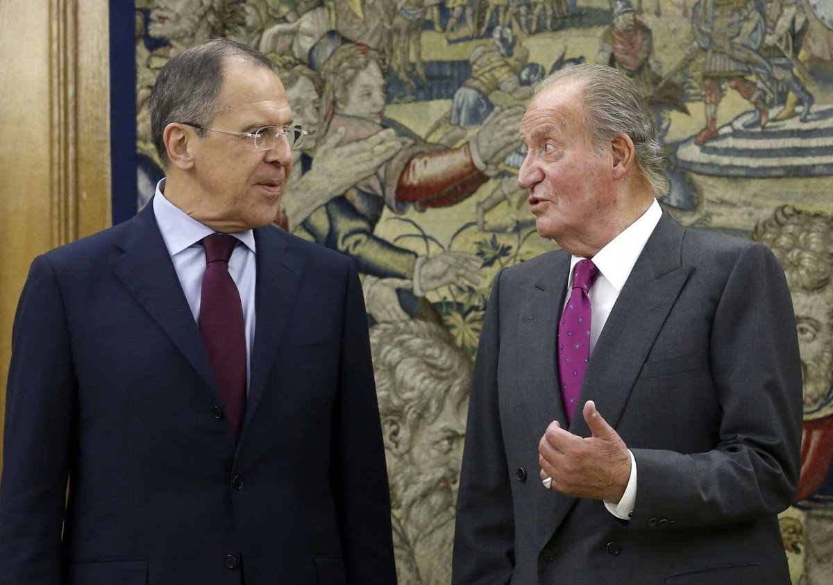 Siergiej Ławrow i król Juan Carlos