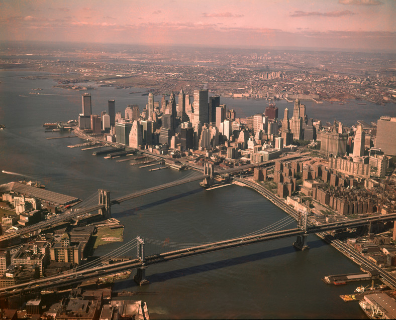 Nowy Jork z lotu ptaka (lata 70.)