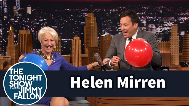 Helen Mirren wciąga hel z Jimmym Fallonem