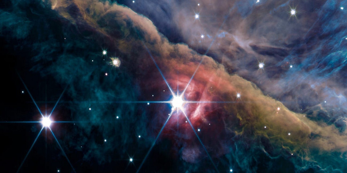 Zdjęcie Mgławicy Oriona wykonane przez Kosmiczny Teleskop Jamesa Webba