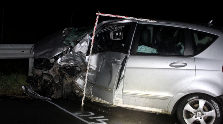 Halálos baleset Makó közelében / Fotó: police.hu