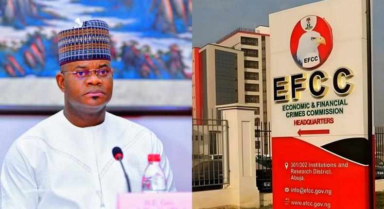 Yahaya Bello and EFCC [Facebook]