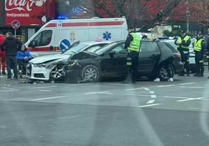 Saobraćajna nezgoda kod TC Ušće