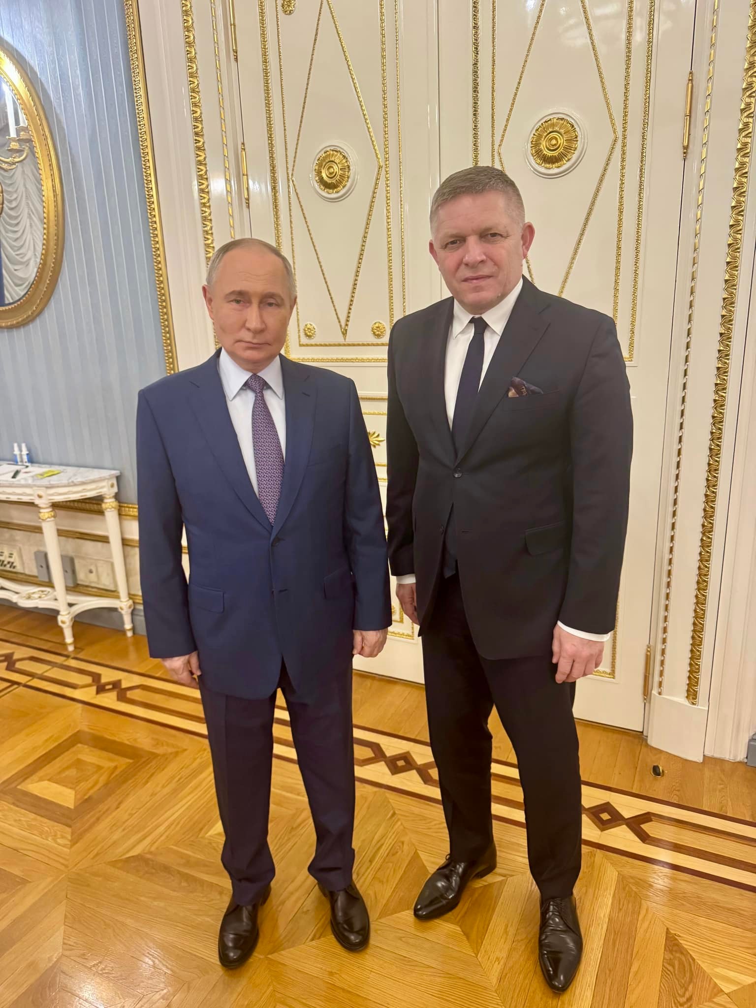 Slovenský premiér Robert Fico sa stretol v Moskve s ruským prezidentom Vladimirom Putinom.