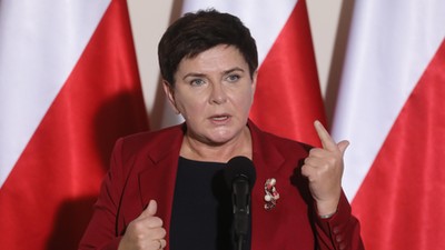 Beata Szydło i lekarze rezydenci 