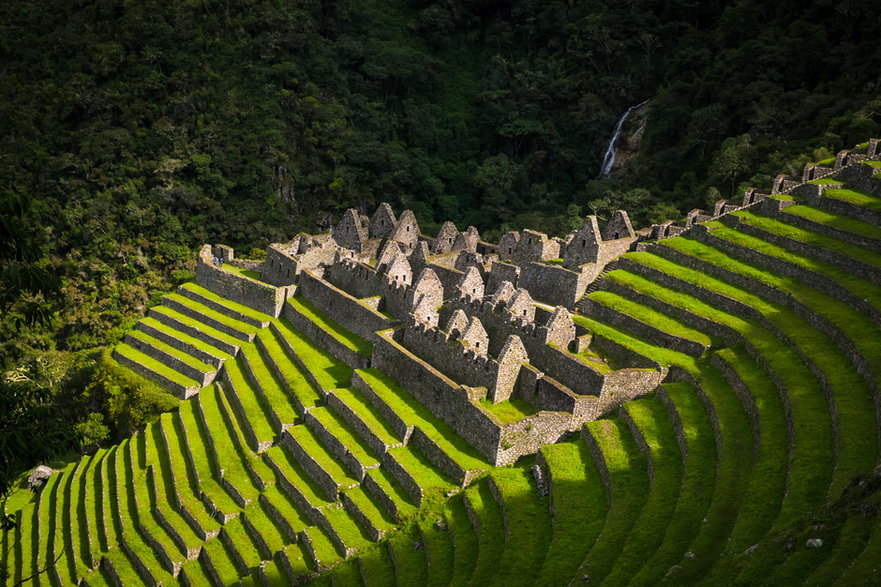 Ruiny miasta Inków Machu Picchu w Peru