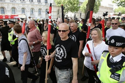 naziści, londyn, marsz, demonstracja