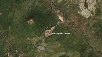 Batagayka crater in Russia is called the 'gates to hell' [Jesse Allen]