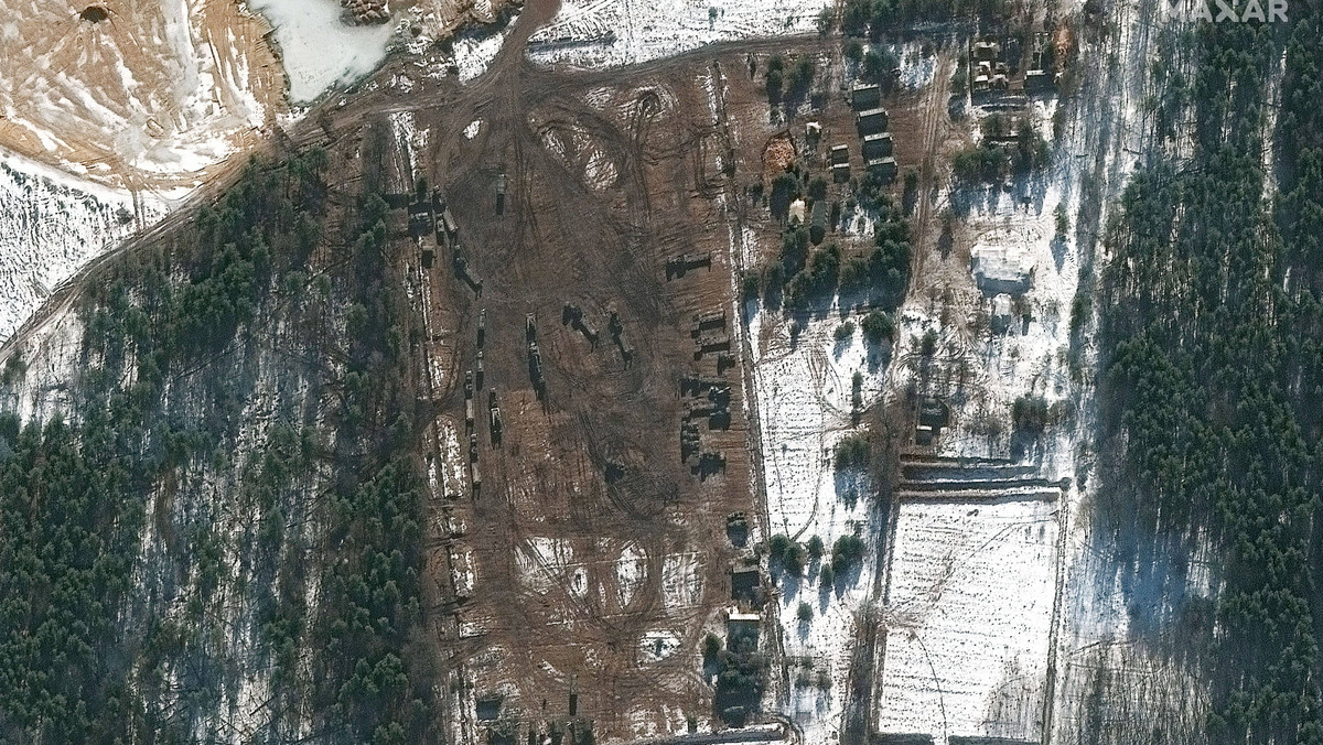 Zdjęcia satelitarne firmy Maxar Technologies (22.02.2022)