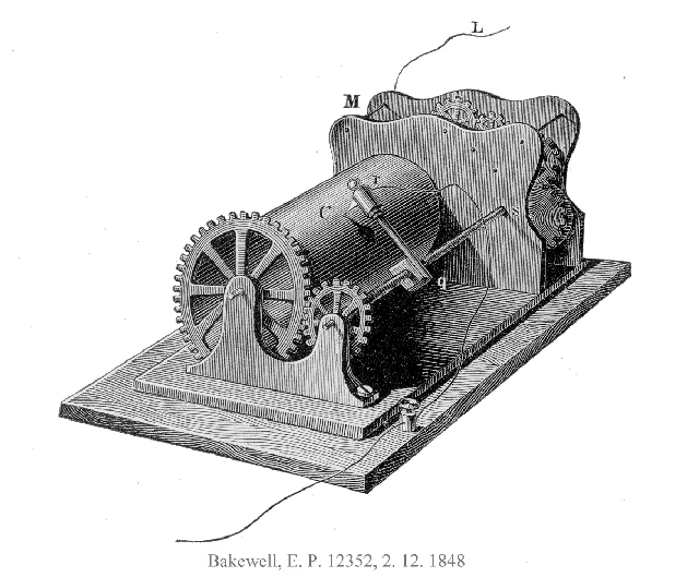 Faksymile Bakewella (1848)