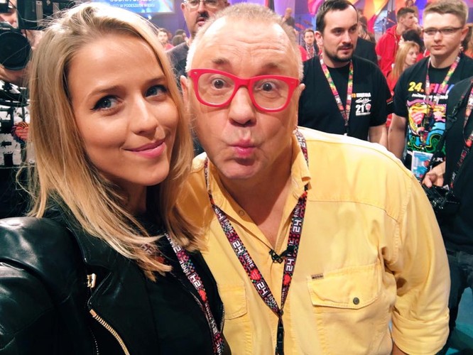 Jessica Mercedes i Jerzy Owsiak