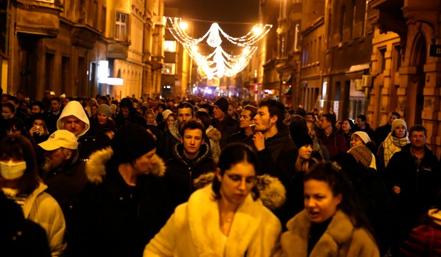 Protest u Zagrebu zbog kovid restrikcija