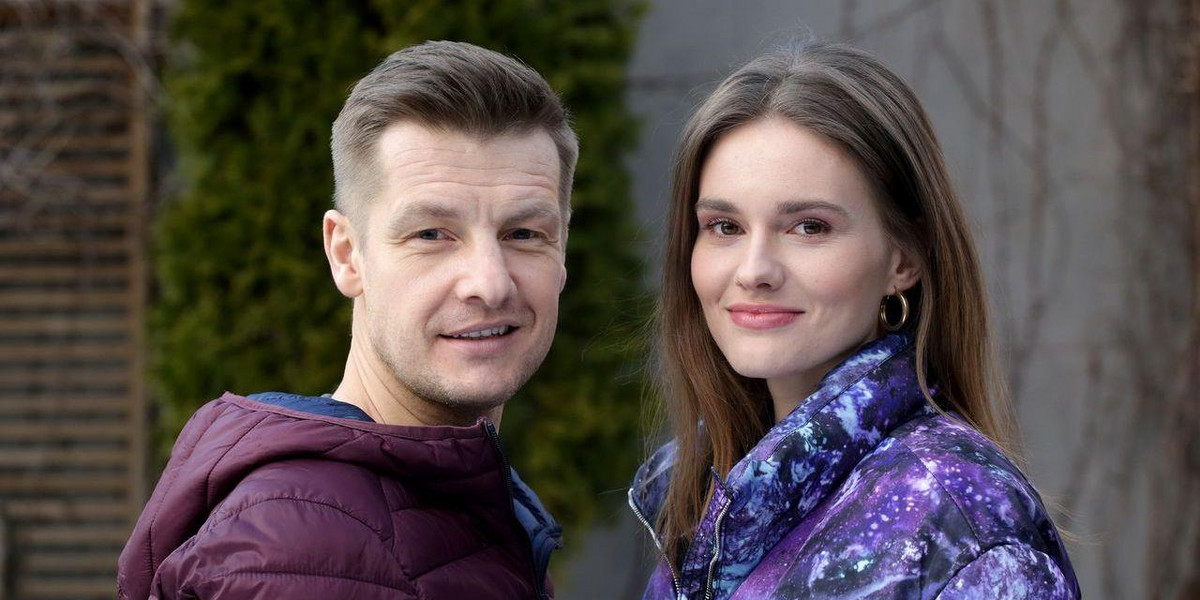 Dominika Kachlik z Rafałem Mroczkiem w "M jak miłość"