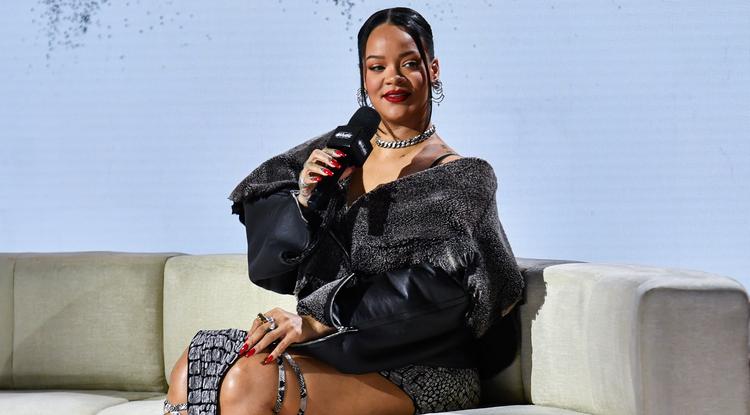 Rihanna az Apple sajtótájékoztatóján