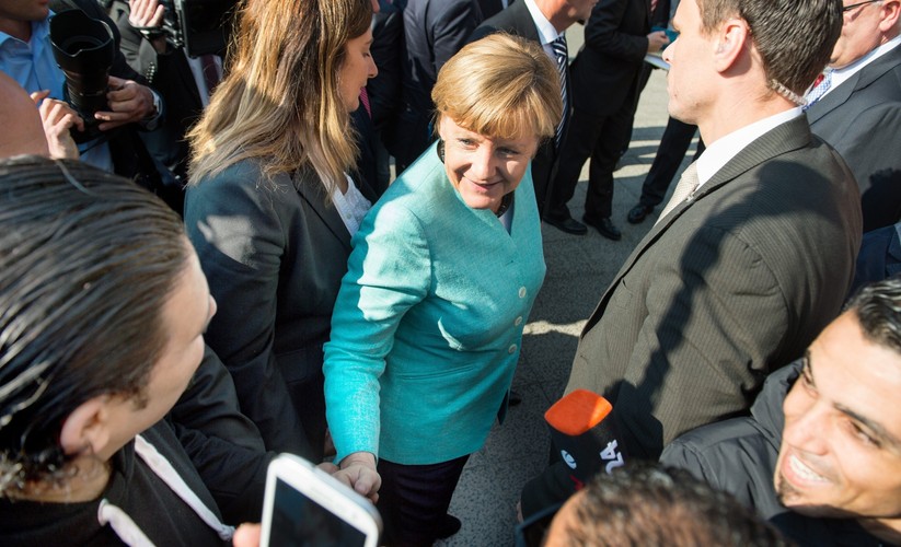 Angela Merkel odwiedziła uchodźców