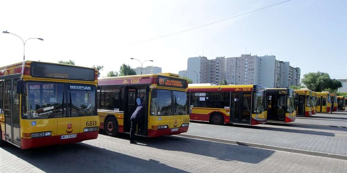 warszawa, autobus, mzk, tłok, pętla