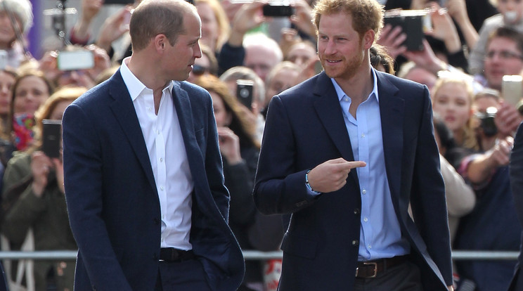 Harry (jobbra) állítja, Vilmos gyerekkoruk óta próbál keresztbe tenni neki /Fotó: Getty Images