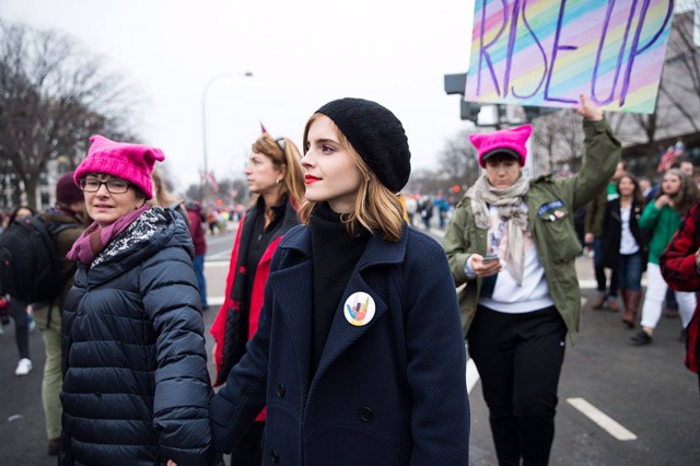 Emma Watson és édesanyja, Womens March Washington