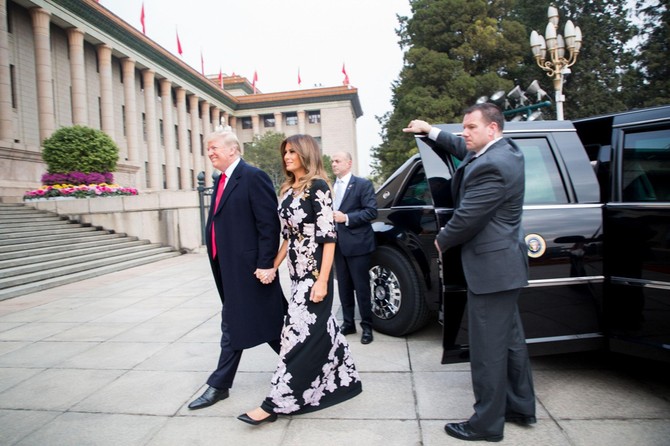 Melanija i Donald Tramp u Kini 2017. godine