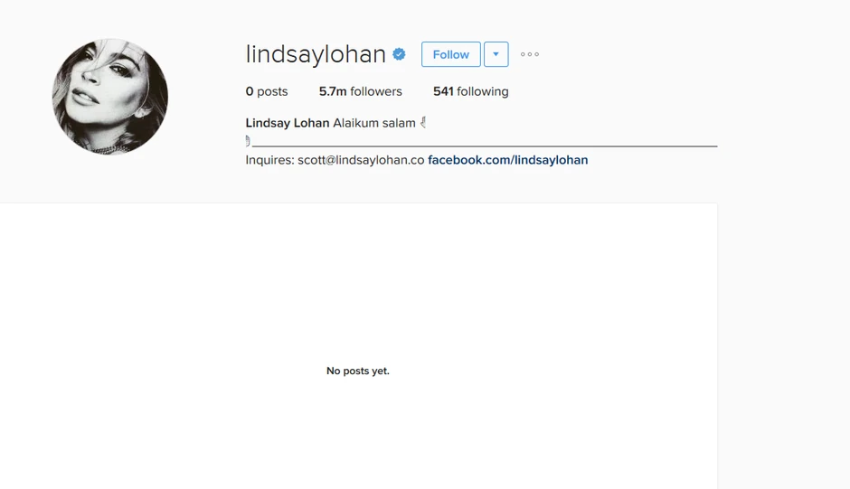 Lindzi Lohan izbrisala sve sa Instagrama