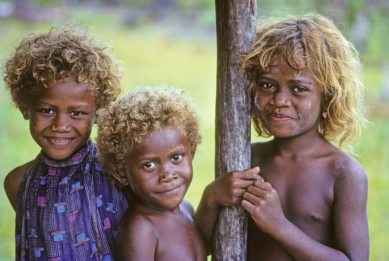 Melanesian people of Solomon Islands