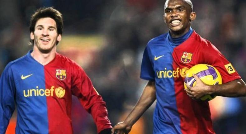 Messi and Eto