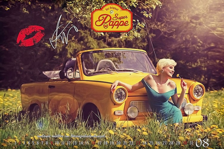 Trabant w kaledarzu Super Pappe 2015