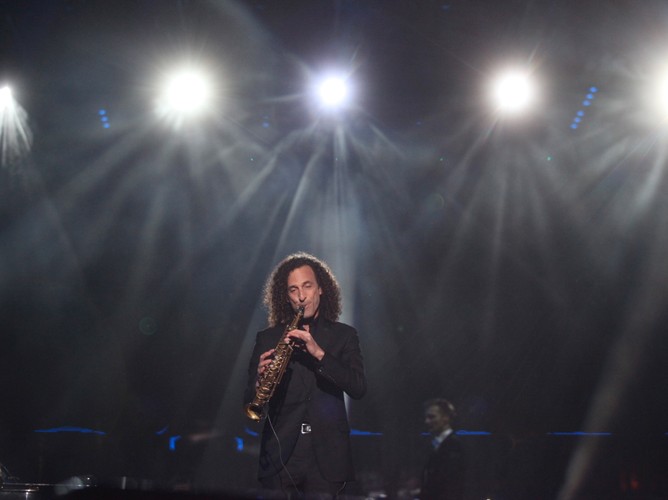 Amerykański saksofonista Kenny G