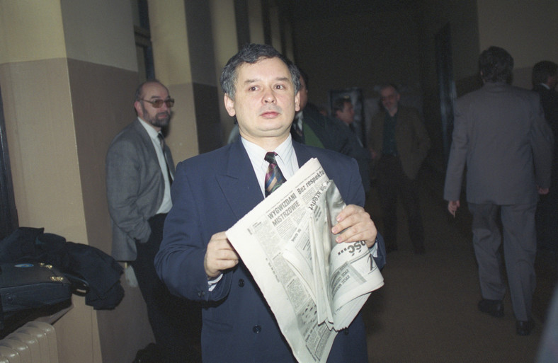 Jarosław Kaczyński w 1993 r.