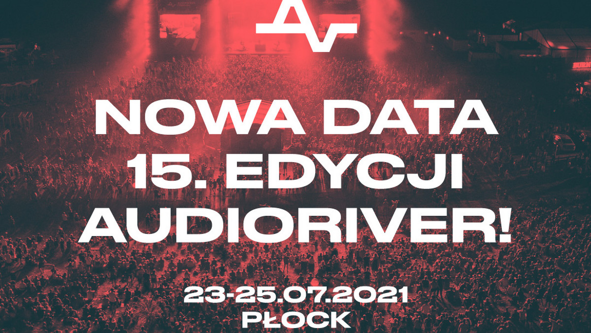 <strong>Organizatorzy Audioriver ogłosili nową datę 15. edycji festiwalu. Wydarzenie odbędzie się w Płocku w dniach 23-25 lipca 2021 r. Wszystkie zakupione bilety na Audioriver 2020 zachowują ważność na festiwal w nowym terminie, a sprzedaż kolejnej puli karnetów rozpocznie się 4 maja. </strong>