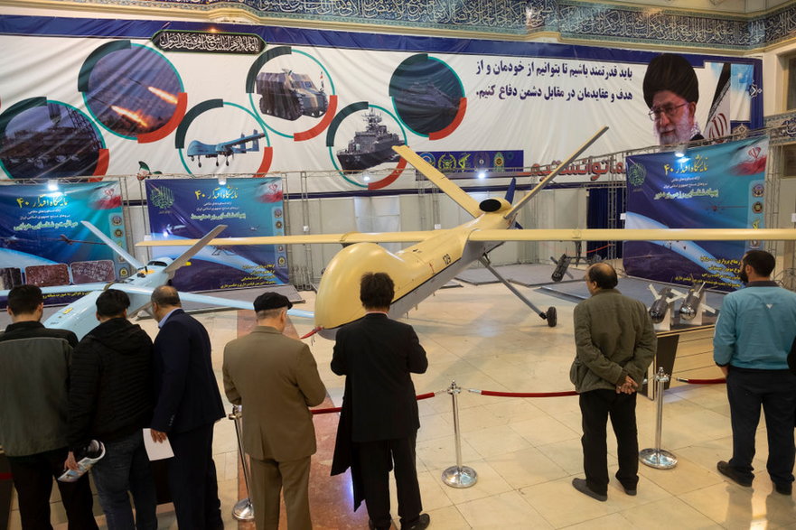 Shahed-129 prezentowany był także na wystawie z okazji 40. rocznicy rewolucji islamskiej — Teheran, 2019 r.