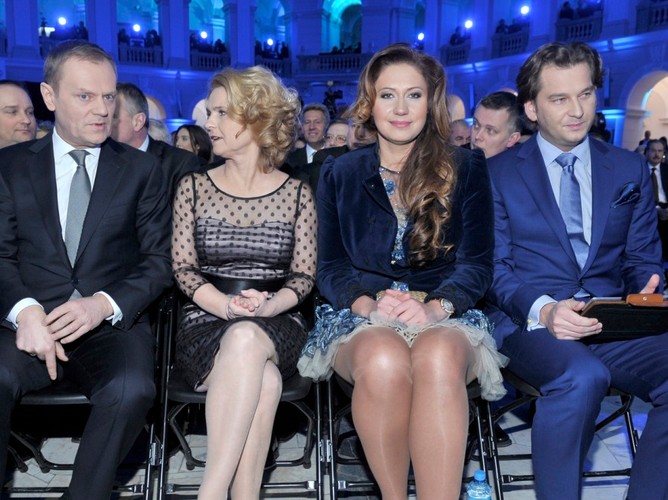 Małgorzata i Donald Tuskowie na uroczystej gali