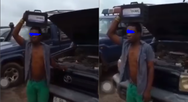 Brave thief arrested after stealing police patrol car battery (video)