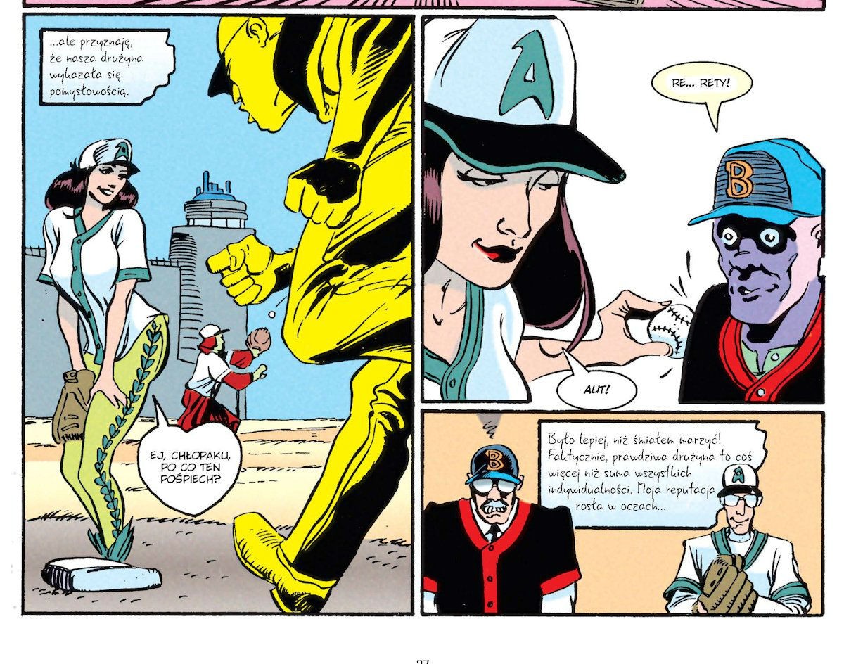 Karta z komiksu "Legendy Mrocznego Rycerza" Tima Sale'a