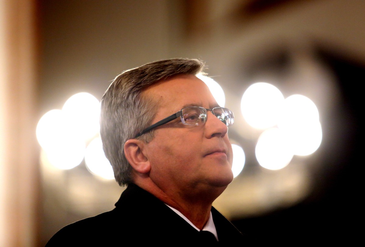 Prezydent Bronisław Komorowski modlił się z górnikami