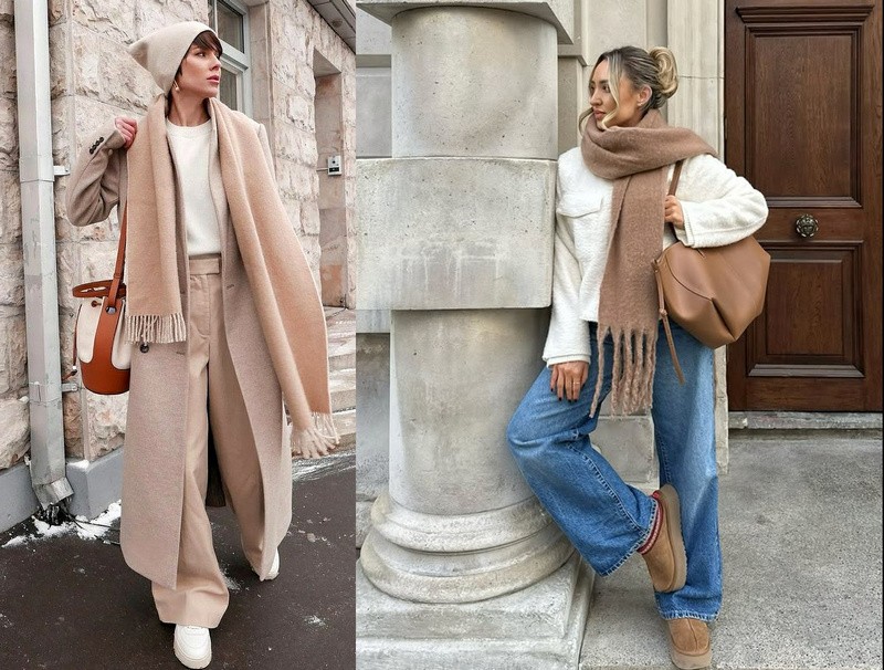 Ako nosiť šál túto zimu.