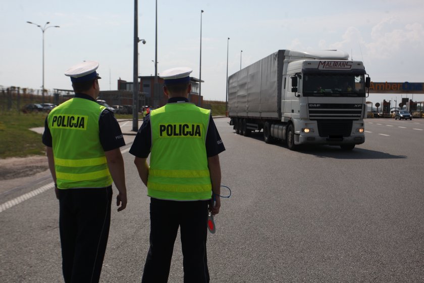 Policjanci na A1