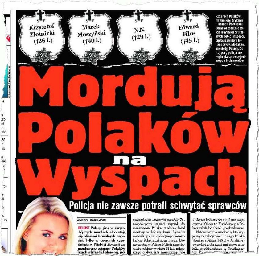 Mordują Polaków na Wyspach