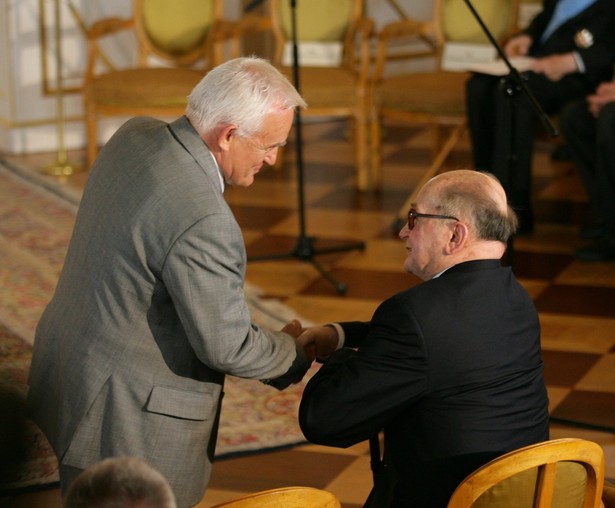 Leszek Miller i Wojciech Jaruzelski