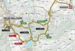 Tour de Pologne: III etap Wadowice - Bielsko-Biała, Śląskie [MAPA ETAPU]