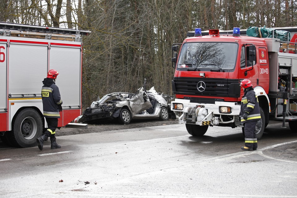 Wypadek na drodze krajowej nr 19