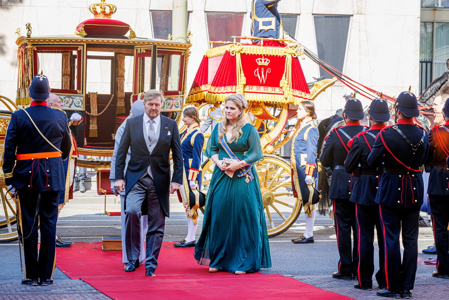 Holenderska rodzina królewska w Hadze, 2022 r.