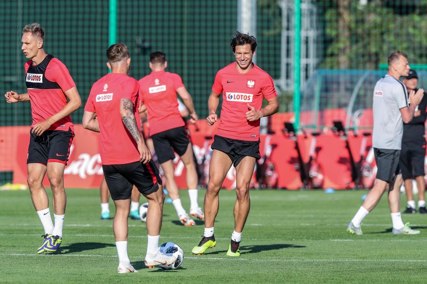 Pilka nozna. Reprezentacja Polski. Zgrupowanie trening. 31.05.2018