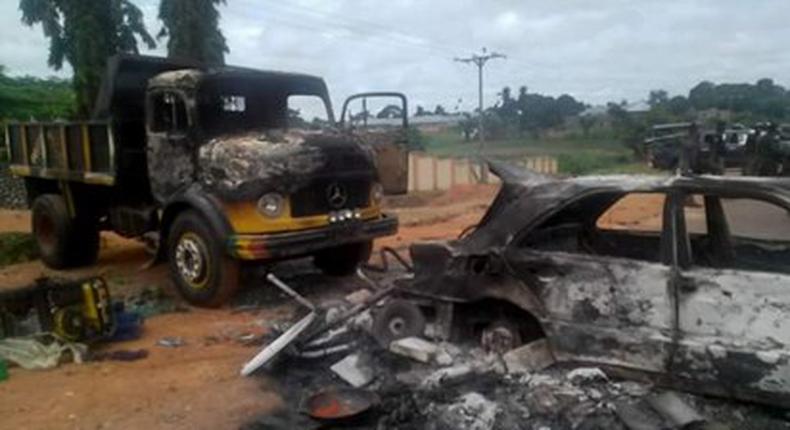 Destruction in Fidei Polytechnic, Gboko