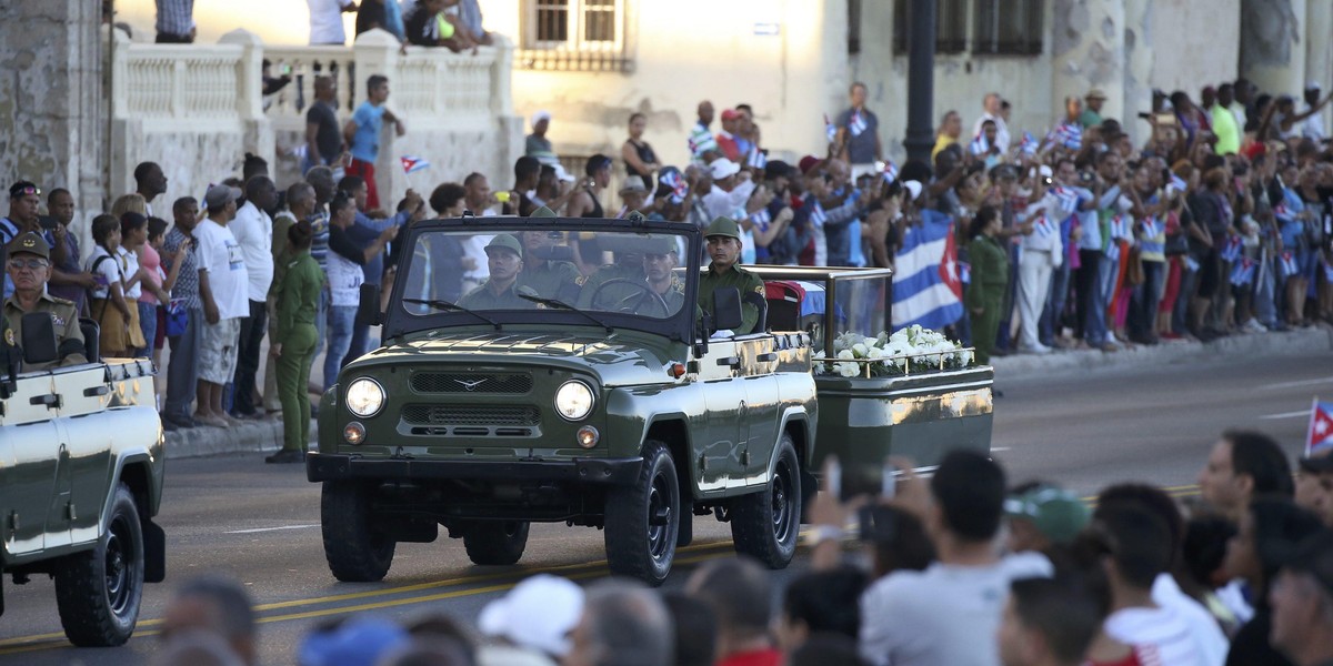 Uroczystości pogrzebowe Fidela Castro