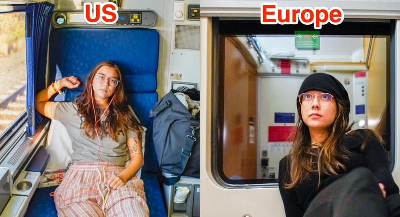 Business Insider's reporter traveled in private cabins on overnight trains in the US and Europe.Joey Hadden/Business Insider