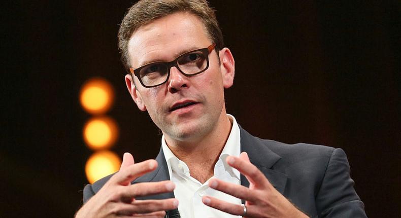 James Murdoch attends a Keynote during MIPCOM at the Palais des Festivals on October 13, 2014 in Cannes, France.