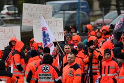 protest ratowników medycznych